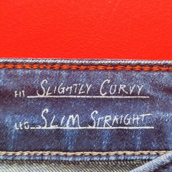 Eddie Bauer jeans slim straight slightly curvy regular blue women's size 10 - Picture 6 of 11